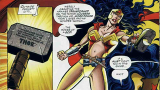 Illustration for article titled Marvel's new Thor is so worthy, she actually rewrites Mjolnir's oath